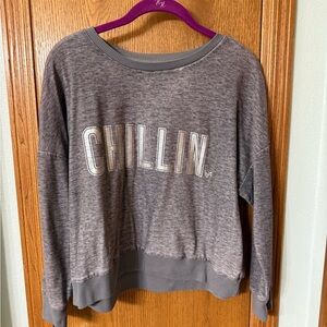 Justice Gray Crewneck Sweatshirt with Relaxed Fit